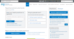 Desktop Screenshot of pharmacyboard.gov.au