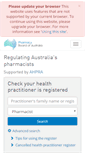 Mobile Screenshot of pharmacyboard.gov.au